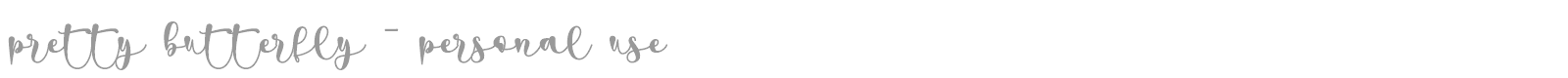 Pretty Butterfly font preview